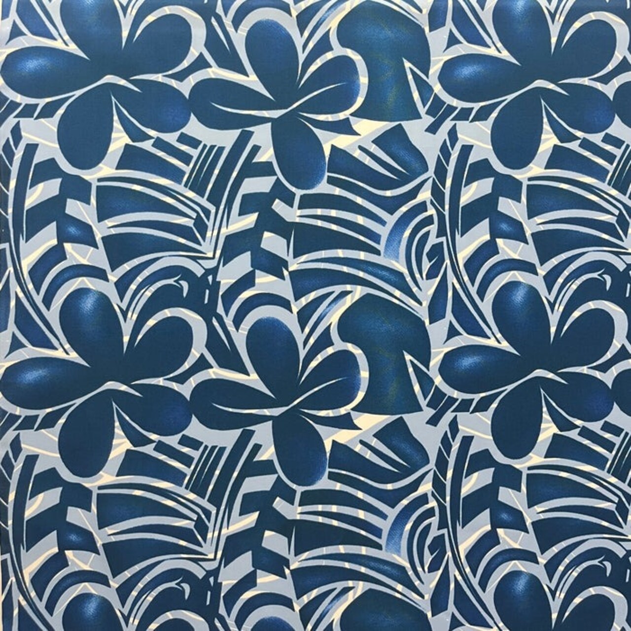 1 Yard Plumeria Flower Polyester Fabric 60 Inches Wide Perfect for Apparel & Home Décor